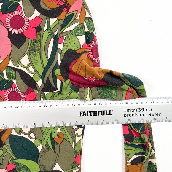 & Other Stories Top Womens UK 14 Boho Hippie Floral Vibrant Blouse Y2K Ladies - Picture 5 of 9